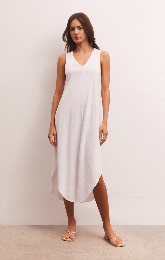 Reverie V-Neck Midi Dress