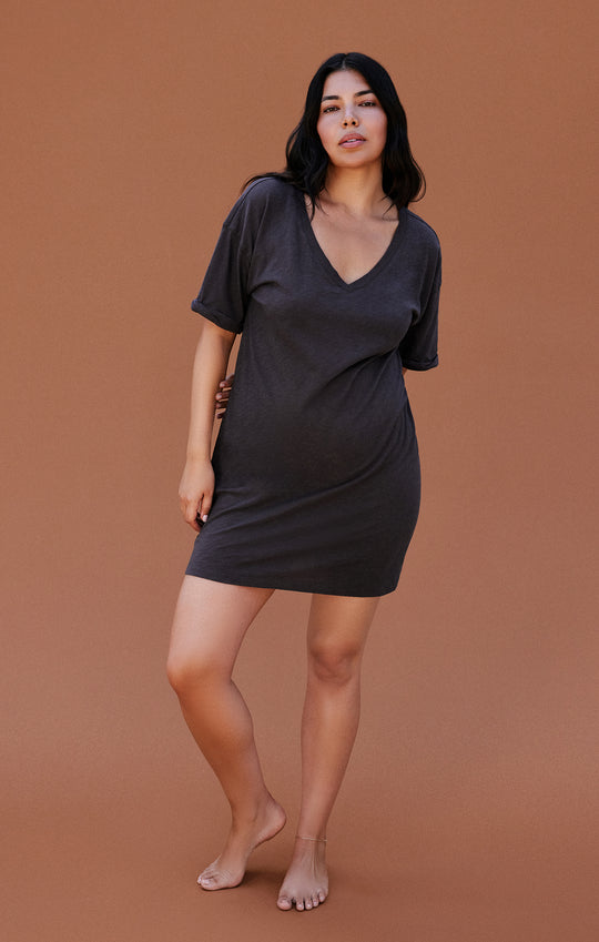 V-Neck T-Shirt Mini Dress