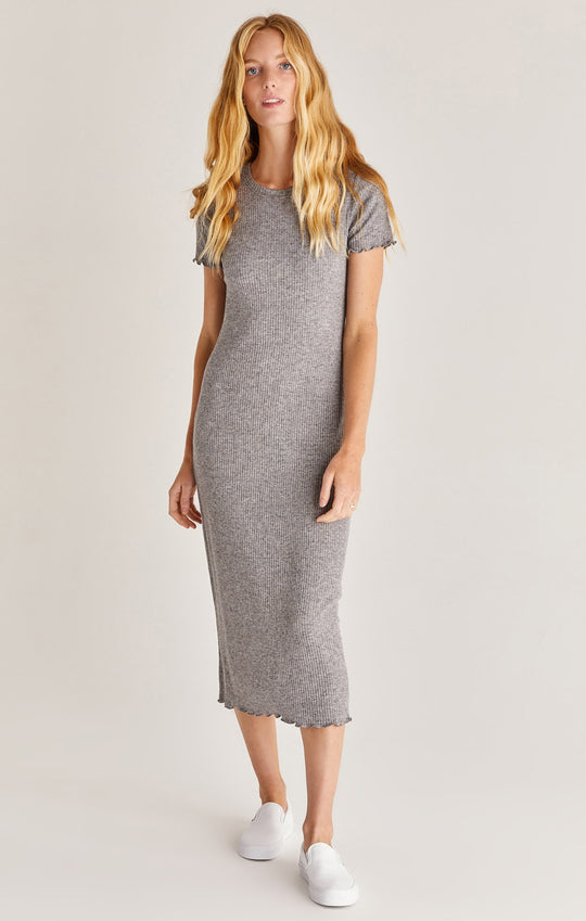 Dunne Rib Midi Dress