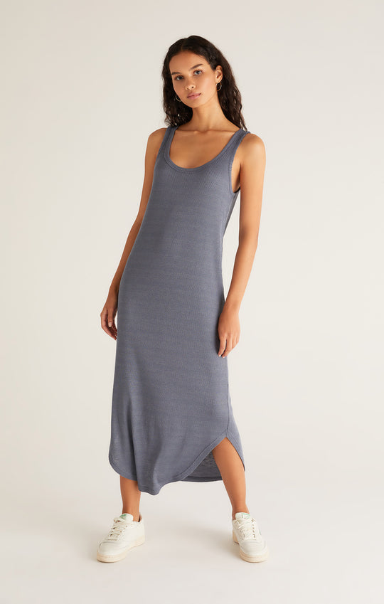 Jaslyn Rib Hacci Midi Dress