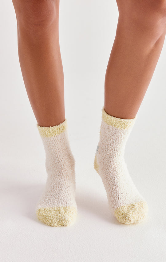 Sunflower Plush Socks