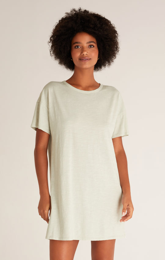 Relaxed Slub T-Shirt Mini Dress