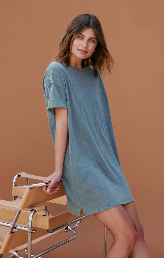 Relaxed Slub T-Shirt Mini Dress