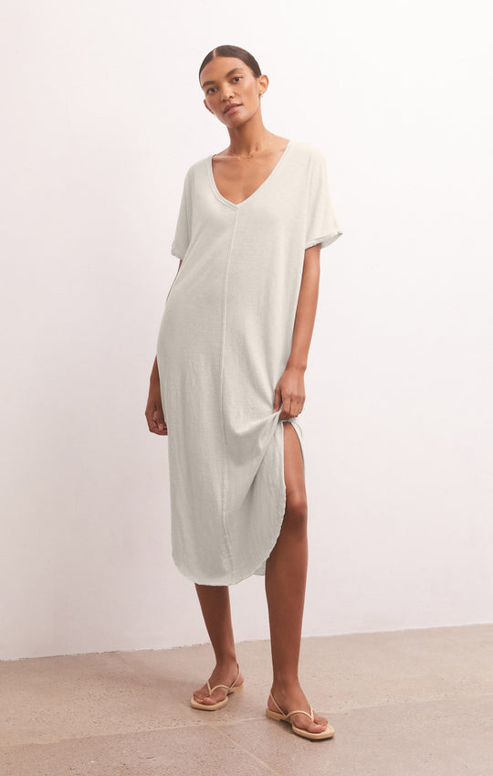 Leia Slub Midi Dress