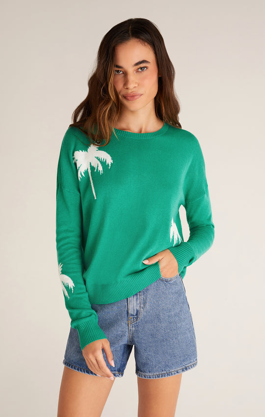 Larisa Palm Tree Sweater