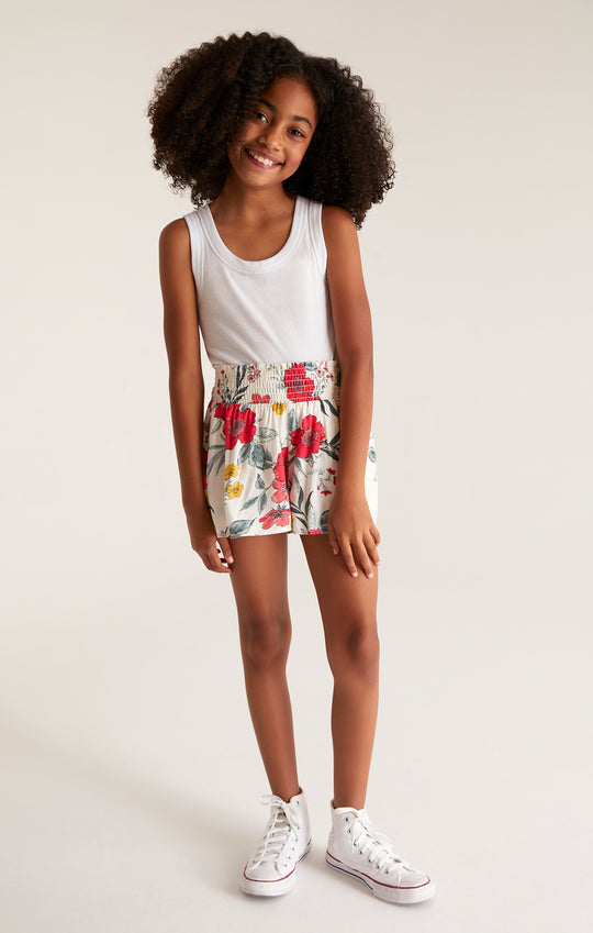 Girls Day Trip Floral Short