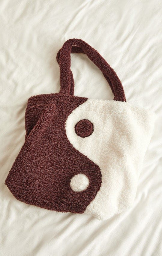 Yin Yang Sherpa Tote