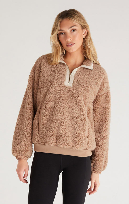 Climber Color Block Sherpa Pullover