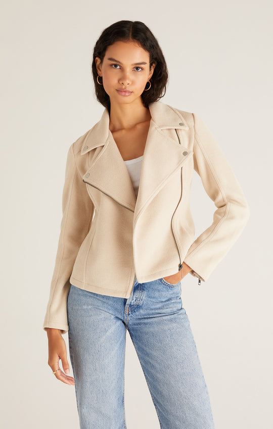 Brandy Knit Moto Jacket