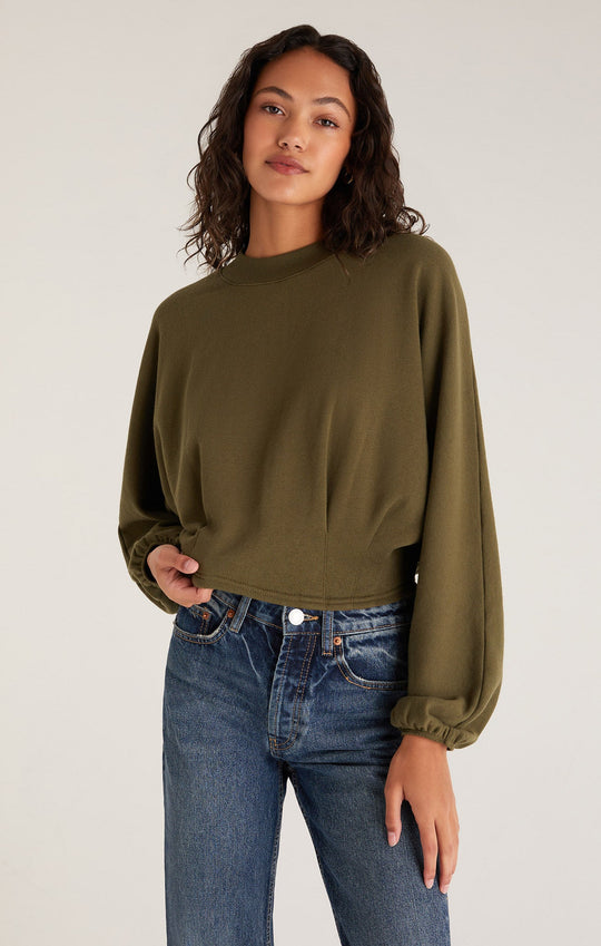 Mariana Pleated Sweatshirt