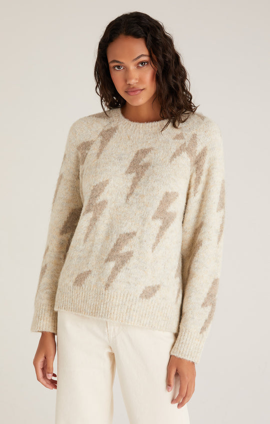 Lizzy Marled Bolt Sweater