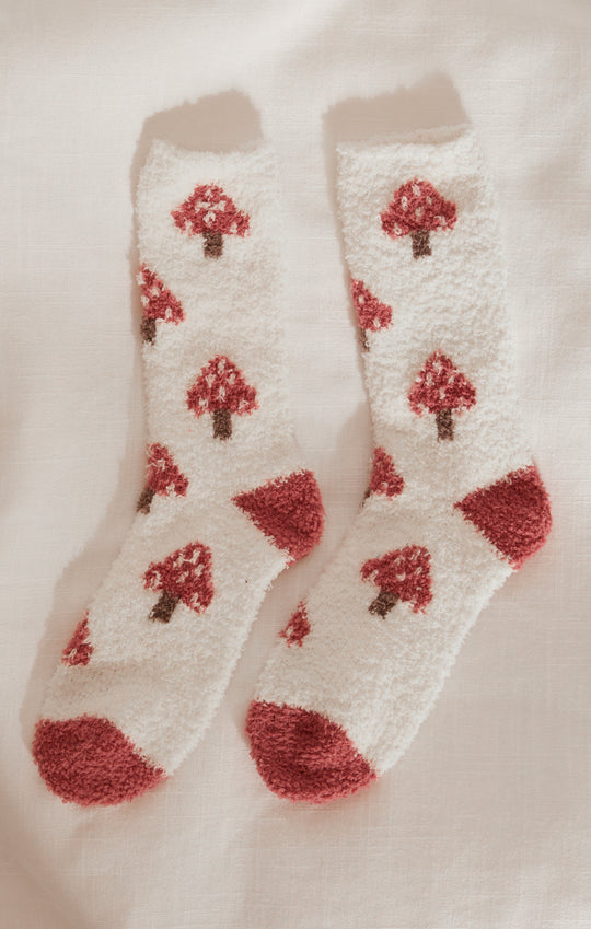 Mushroom Plush Socks