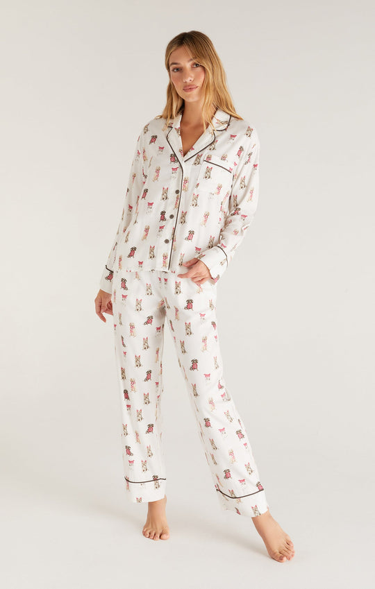 Sleep All Day Pup PJ Set