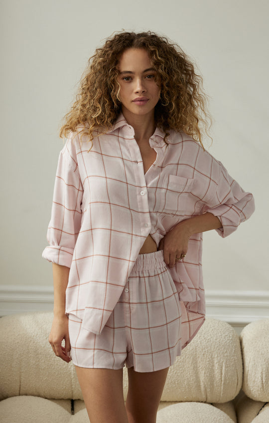 Road Trip Plaid PJ Set