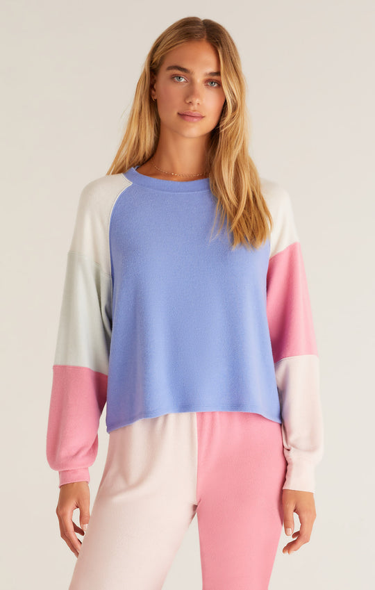 Color Block Raglan Top